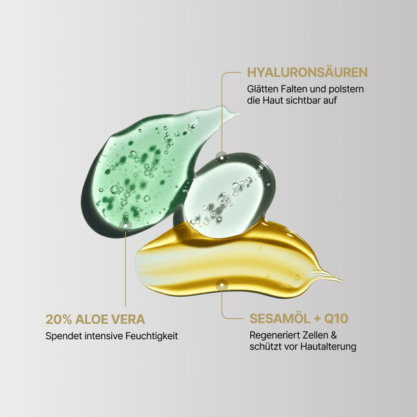 Inhaltsstoffe Captain's Essentials Gesichtscreme – Hyaluronsäure, Q10, Aloe Vera, Sesamöl